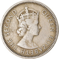 Monnaie, Etats Des Caraibes Orientales, Elizabeth II, 25 Cents, 1955, TB+ - Territoires Britanniques Des Caraïbes