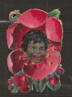 Découpis Gaufrée Enfant De Couleur Année 1900 - Enfants