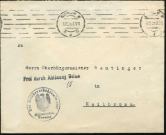 BERLIN W./ D9D 1924 (5.12.) Band-MaSt + 1L: FdAR + 1K-HdN: Der Reichsverkehrsminister/ Ministerial-/Kanzlei (Weimarer Ad - Andere & Zonder Classificatie