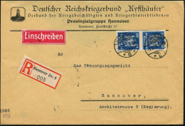 HANNOVER/ *6* 1927 (5.5.) 1K-Gitter Auf Paar 20 Pf. Adler + RZ: Hannover Zw. 6 , Vordr.-Bf. (rs. Fehlt Klappe): Deutsche - Sonstige & Ohne Zuordnung