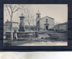 Marseille - Chateau-Gombert - La Fontaine Et L'église.( édit. E.Lacour ). - Quartiers Nord, Le Merlan, Saint Antoine