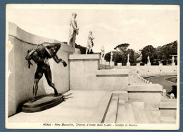 °°° Cartolina - Roma N. 2813 Foro Mussolini Tribuna D'onore Dello Stadio - Gruppo In Bronzo Nuova °°° - Stadia & Sportstructuren