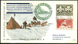 BELGIEN 1959 (3.1.) 1K: BASE ANTARCTIQUE BELGE.. (zweisprachig, Teils Etw. Undeutl.) = Postamt Der Belg. Antarktis-Stati - Antarctic Expeditions