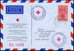 VIETNAM 1971 (2.2.) 1K: DA-NANG Auf EF 1 D. "Menschenrechte" + Zweifarb. HdN: Hospitalschiff "Helgoland"/D R K.. (2x) +  - Rode Kruis