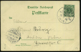 BERLIN,S.O./ 33/ GEWERBE-/ AUSSTELLUNG/ ** 1896 (15.7.) SSt Auf Color-Litho-Ak.: BERLINER GEWERBE-AUSSTELLUNG, Alpen-Pan - Andere & Zonder Classificatie
