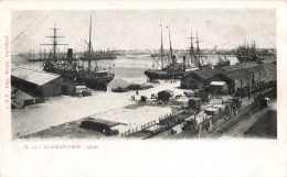 EGYPTE - Alexandrie - Quai - Carte Postale Ancienne - Alejandría