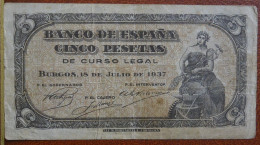 Spagna 5 Pesetas P-106a. Circolata .(B1/28 - 5 Pesetas