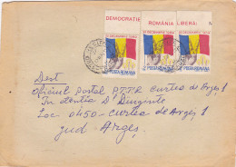 ROMANIAN 1989 REVOLUTION, STAMPS ON COVER, 1992, ROMANIA - Cartas & Documentos