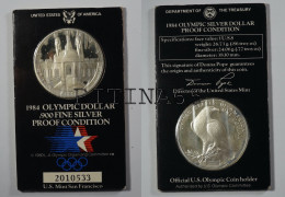 USA 1 $ 1984 S DOLLAR PROOF OLYMPIC KM# 210 - Gedenkmünzen