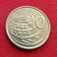 Cayman Islands 10 Cents 1972 KM# 3 Lt 1486 *V1T Turtle  Iles Caymans Caimão Caiman Cent - Caimán (Islas)