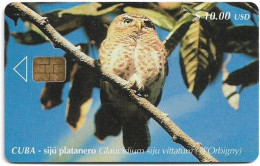 Cuba - Etecsa (Chip) - Birds - Sijù Platanero, 12.2000, 10$, 30.000ex, Used - Kuba