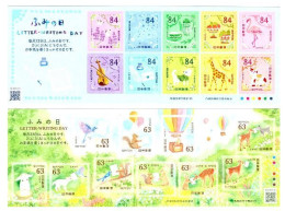 Japan 2023 Letter Writing Day Stamp Sheetlet *2 MNH - Nuevos