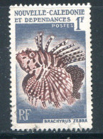 NOUVELLE CALEDONIE- Y&T N°291- Oblitéré (poissons) - Usati