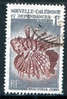 NOUVELLE CALEDONIE- Y&T N°291- Oblitéré (poissons) - Usati