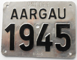 Velonummer Aargau AG 45 - Number Plates
