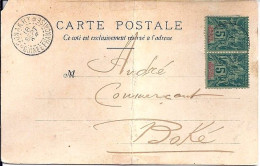 GUINEE N° 4 X 2 S/CP. DE CONAKRY/18.9.1898 POUR BOKE - Lettres & Documents