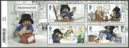 GROSSBRITANNIEN GRANDE BRETAGNE GB 2023 M/S PADDINGTON ANIMATION MARMALADE SANDWICHES MNH SG MS4879-82 - Ungebraucht