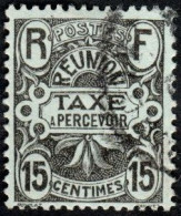 Réunion Obl. N° Taxe  8 - Emblème 15c Gris-noir - Postage Due