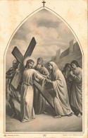 RELIGION - Christianisme - Chemin De La Croix - Jésus Rencontre Une Sainte Mère - Carte Postale Ancienne - Heilige Plaatsen