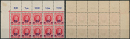 Houyoux - N°247 En Bloc De 10** (MNH) + BDF Et Chiffre Comptable ! - 1922-1927 Houyoux