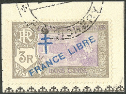 Surcharge Bleue. No 169a, Sur Petit Fragment. - TB - Andere & Zonder Classificatie