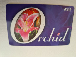 NETHERLANDS / PREPAID /€ 12,- ORCHID PHONECARD/ FLOWER/ ORCHID       /    - USED CARD  ** 15187** - Pubbliche