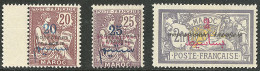 * Variétés. Nos 43b Bdf, 45d, 52c. - TB - Other & Unclassified