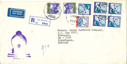 Yugoslavia Registered Cover Sent Air Mail To Denmark 30-10-1999 Topic Stamps (from The Embassy Of Sri Lanka Belgrade) - Briefe U. Dokumente