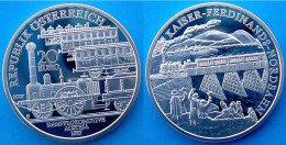 AUSTRIA 20 E 2007 ARGENTO PROOF SILVER EURO TRAIN TRENO RAILWAY KAISER FERDINANDS NORDBAHN PESO 20g TITOLO 0,900 CONSERV - Austria