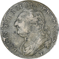 France, Louis XVI, 12 Deniers François, 1792⸱4, Perpignan, TB+, Cuivre - Autres & Non Classés