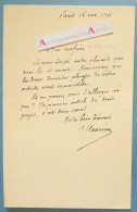 ● L.A.S 1893 Jean Barthélémy HAUREAU Historien Journaliste Né à Paris - Lettre Autographe - Historische Personen