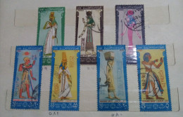 Egypt 1968/69, Complete SET Of The Post Day Stamps, VF, Ancient Egypt Costumes - Gebruikt