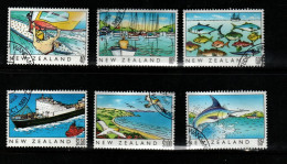 New Zealand SG 1524-29 1989 Heritage The Sea,used - Gebraucht