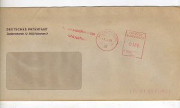 Enveloppe ALLEMAGNE DEUTSCHE POST Oblitération E.M.A. 8 MUNCHEN 26 15/04/1992 - Franking Machines (EMA)