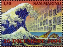 167234 MNH SAN MARINO 2005 SELLO BENEFICO A FAVOR DE LAS VICTIMAS DEL TSUNAMI - Unused Stamps
