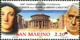 199122 MNH SAN MARINO 2006 500 ANIVERSARIO DE LA FUNDACION DE LA UNIVERSIDAD DEL ESTUDIO DE URBINO CARLO BO - Unused Stamps
