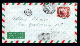 Somalia AFIS , BUSTA VIAGGIATA 1951 MOGADISCIO PER TORINO - Somalia (AFIS)