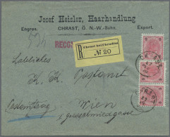 Österreich: 1890, Zwei Private Postaufträge Ab "Chrast Bei Chrudim" Und "Belohra - Covers & Documents