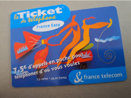 FRANCE/FRANKRIJK   TICKET 50F/ 2 PEOPLE ON MOTORBIKE    PREPAID  USED    ** 15311** - Per Cellulari (telefonini/schede SIM)