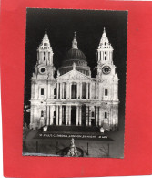 ANGLETERRE---LONDON----ST. PAUL'S CATHEDRAL, BY NIGHT---voir 2 Scans - St. Paul's Cathedral