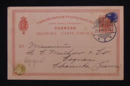 DANEMARK - Entier Postal Commercial De Copenhague Pour La France En 1909 - L 147085 - Interi Postali