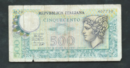 ITALIE 500 LIRE  - M29 407730 LAURA 11308 - 500 Lire