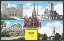 Nashville  Tennessee - A City Of Fine Churches - Uncirculated - Non Circulée - By Capitol News - No: 20736N - Nashville