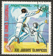 Equatorial Guinea 1976 - Mi 868 - YT 85-J ( Montreal Olympic Games : Fencing ) - Schermen