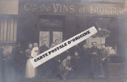 FRANCE - LE PRE SAINT GERVAIS - RESTAURANT - VINS- LIQUEURS - MAISON L. LENOIR - DEVANTURE DE MAGASIN AVEC PERSONNAGES - Le Pre Saint Gervais