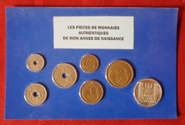 7 Pièces De Monnaies Authentiques( Dont 1 De 10f Argent) Sous Blister De Votre Année De Naissance 1938 ( Idée Cadeau ) - Other & Unclassified