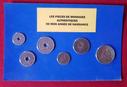 6 Pièces De Monnaies Authentiques Sous Blister De Votre Année De Naissance 1924 ( Idée Cadeau ) - Other & Unclassified