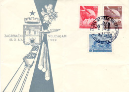 YUGOSLAVIA 1950 COMMEMORATIVE COVER WITH MiNr 578-580 - Covers & Documents