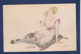 CPA Erotisme Femme Woman Art Nouveau écrite - Femmes