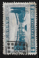 GREECE 1934 Stadium 8 Dr. Bleu Vl. 479 With Rural Cancellation 568 - Flammes & Oblitérations